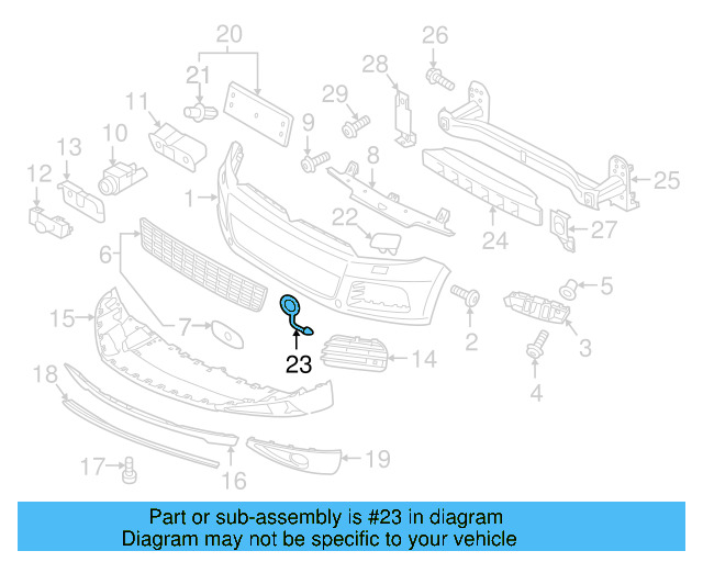 Tow Eye Cap (Unpainted) 7p6807185gru - View 7