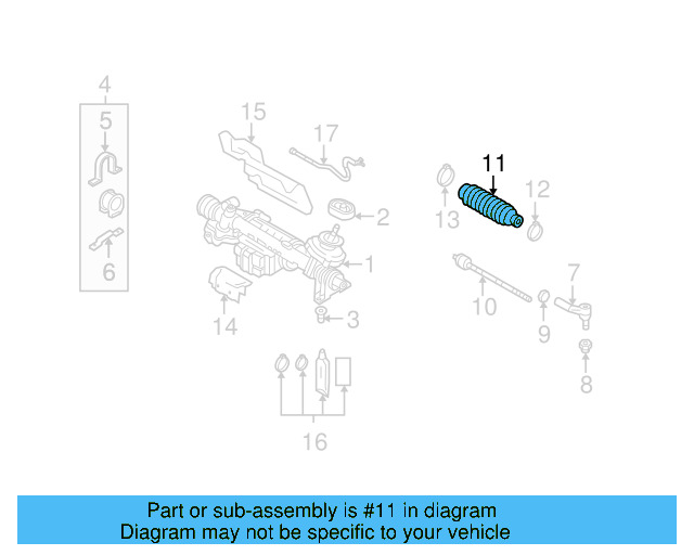 Tie Rod Boot 1K0-423-831-B - View 31
