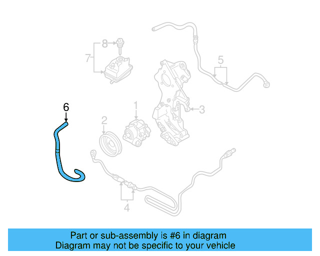 Suction Hose 1J0-422-887-AH - View 8