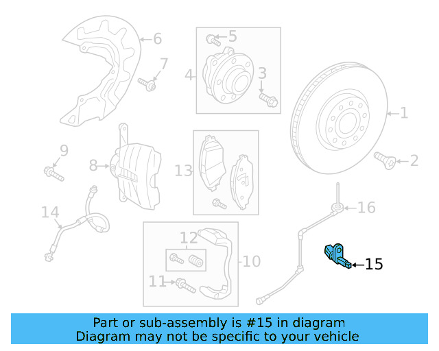 Rear Speed Sensor WHT-003-861-B - View 15