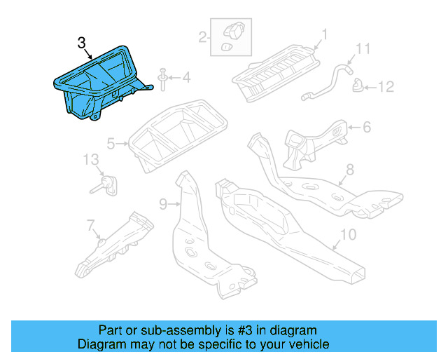 Defroster Duct 5NN-819-063 - View 3