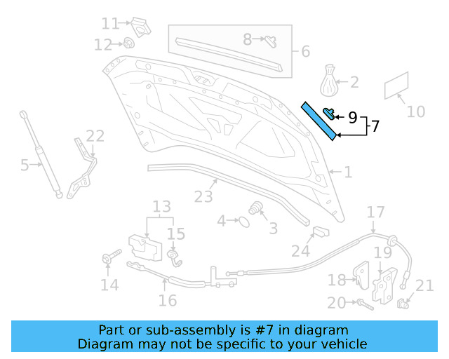 Weatherstrip 5NA-823-709