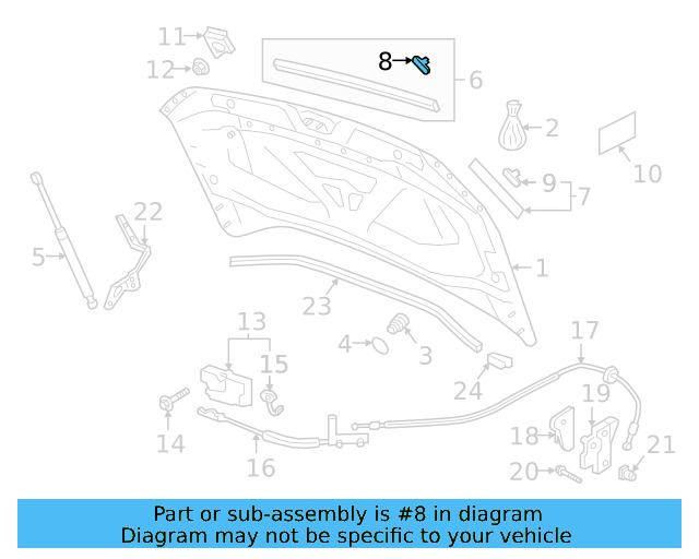 Front Seal Clip 3D0-823-717 - View 33