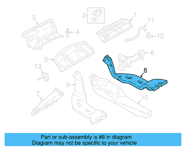 Rear Duct 5Q0-819-806-F - View 4