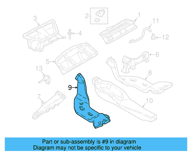 Rear Duct 5Q0-819-805-D - View 2