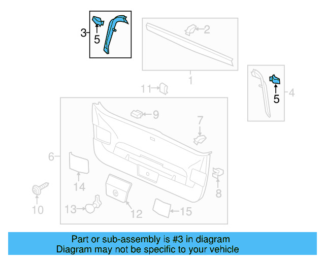 Side Trim 5GM-867-714-82V - View 9
