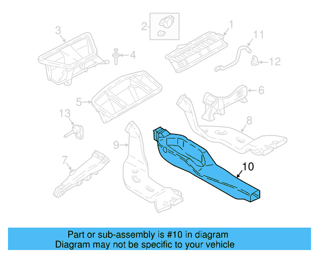 Center Duct 5NA-819-633 - View 3