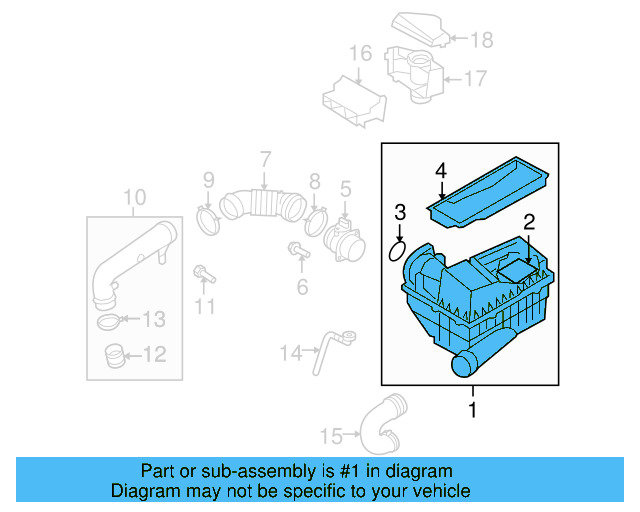Air Cleaner Assembly 1K0-129-607-AG - View 19