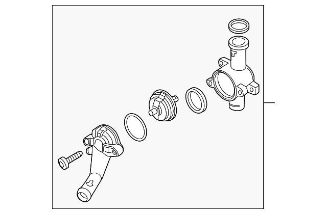 Engine Coolant Thermostat Housing 07K-121-121-B - View 6