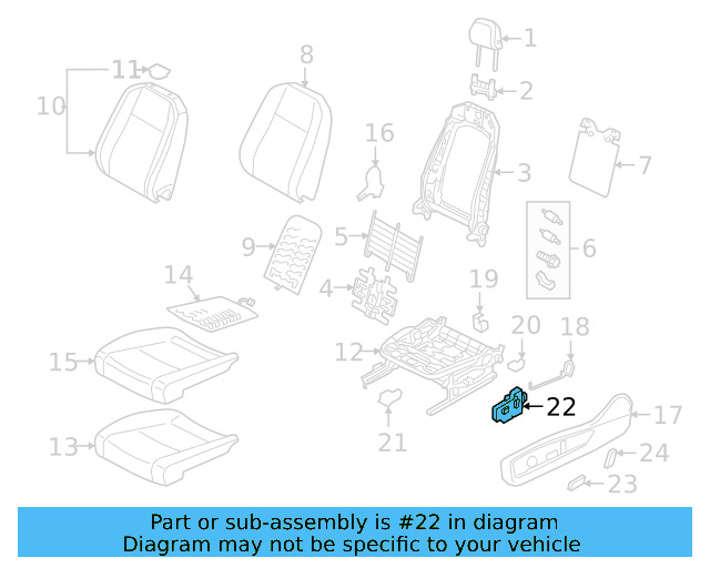 Adjuster Switch 8W0-959-748 - View 2