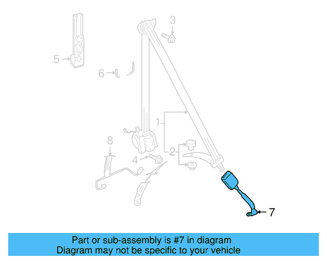 Buckle End 1K3-857-756-BL-YLZ - View 8