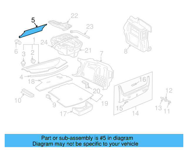 Back Glass Sunshade 1J5-861-313-7EJ - View 6