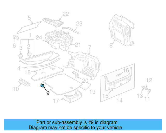 Tie Down 1J0-864-203-C-UH8 - View 28