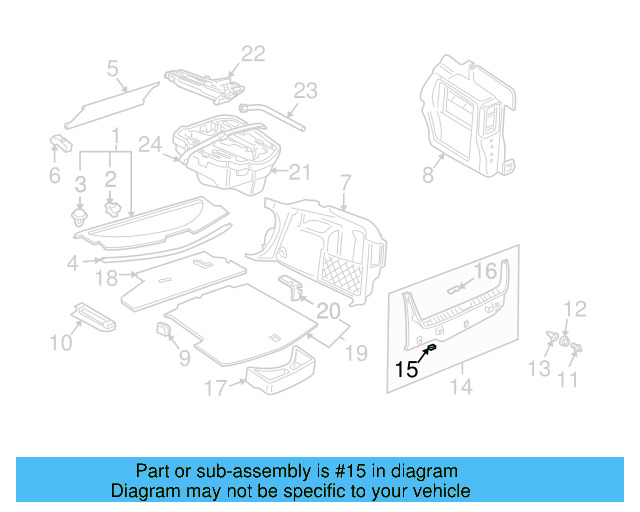 Rear Body Trim Clip 373-867-646 - View 67
