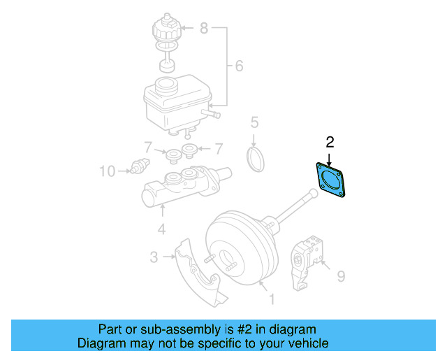 Booster Assembly Gasket 6Q0-612-161 - View 43