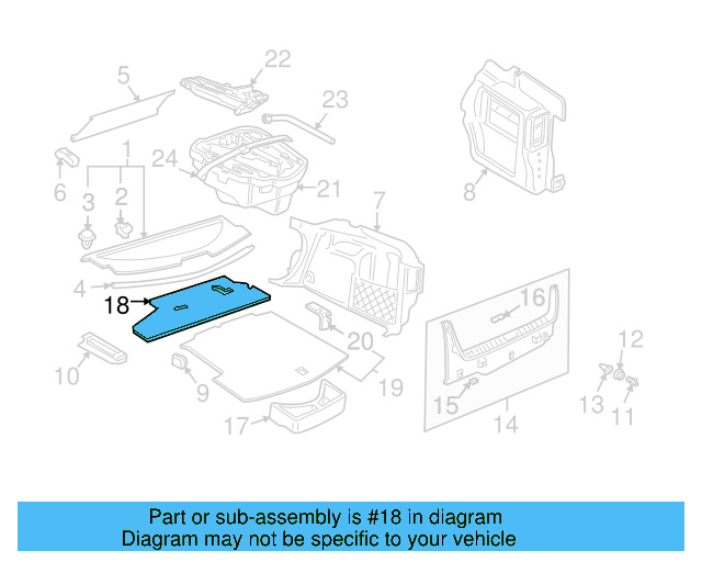 Trunk Lining 1J5-863-946-C-8JS