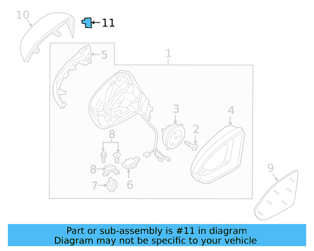 Warning Lamp 3G0-949-145 - View 6