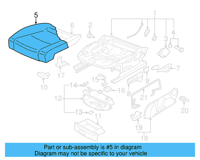 Seat Cover 1K5-881-406-CL-WLX - View 2