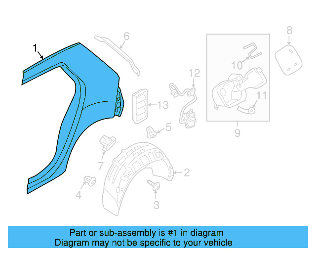 Quarter Panel 5G3-809-843