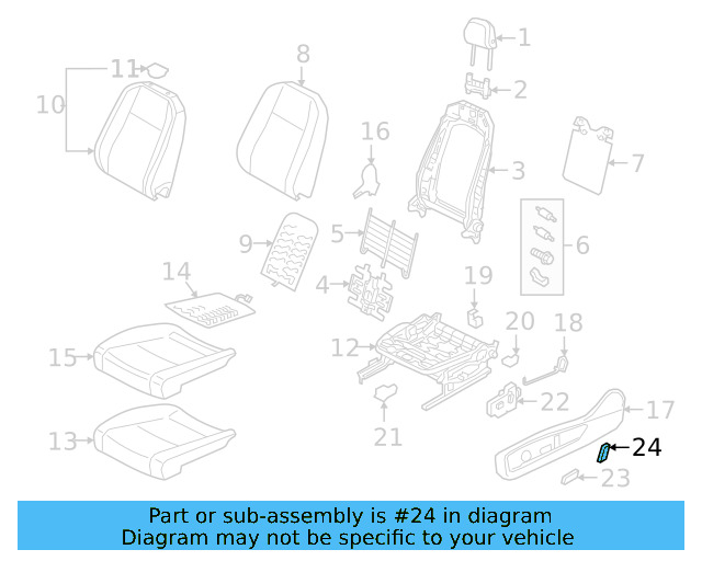 Knob 7P6-959-818-A-QWA - View 5