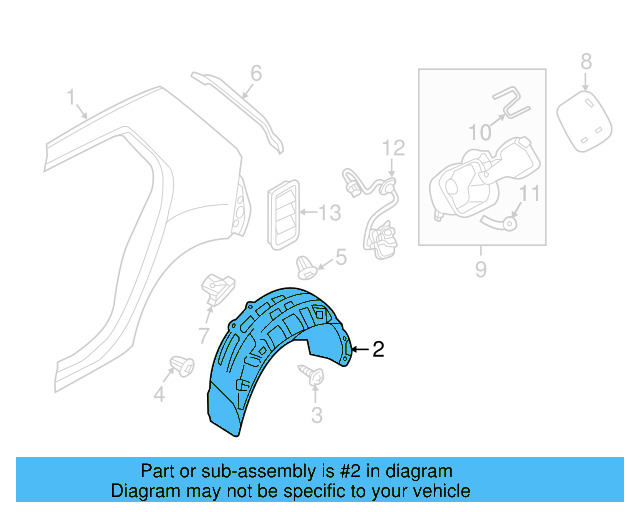 Wheelhouse Liner 5G0-810-972-D - View 7