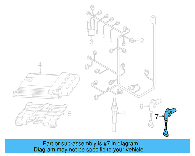 Crankshaft Position Sensor 03C-906-433-E - View 10