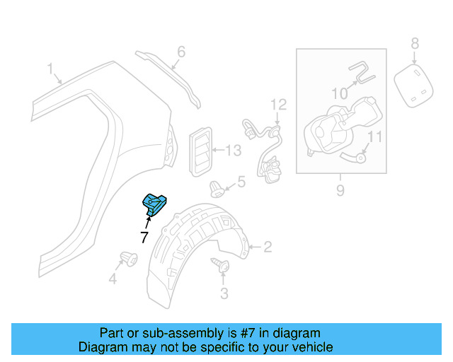 Fuel Door (Unpainted) 5g0809909gru - View 8