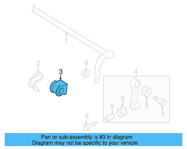 Stabilizer Bar Bushing 191-411-314