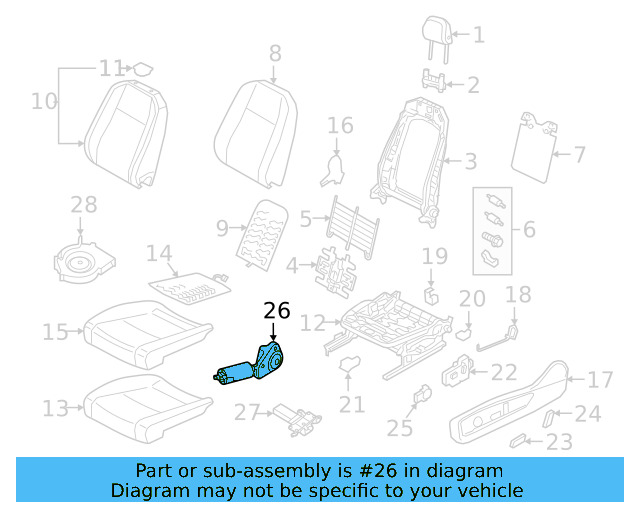 Adjust Motor 3QF-959-112-A
