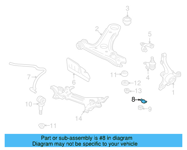 Stabilizer Bar Bracket 191-411-334 - View 2