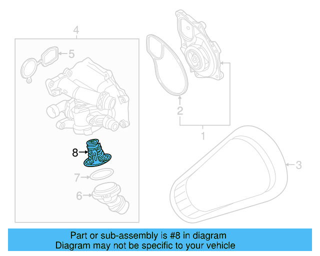 Engine Coolant Thermostat 06K-121-113-G - View 24