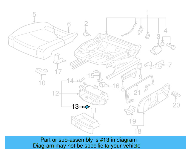 Bracket 1K0-881-547-A - View 19