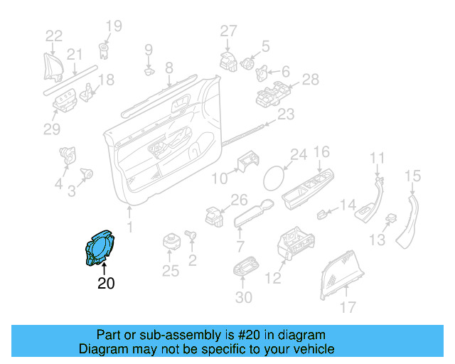 Door Panel Insulation 5C6-868-760-A - View 4