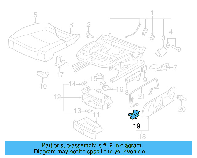 Side Cover Clip 1T0-881-621 - View 8