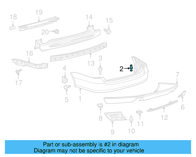 Fender Liner Extension Screw N-103-546-02 - View 252