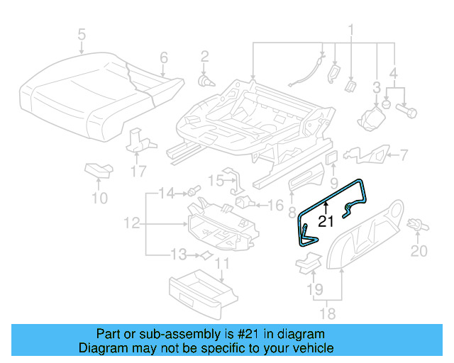 Retaining Bracket 8E0-881-560 - View 12