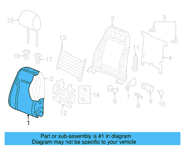 Seat Back Cover 5C6-881-805-DG-X0D - View 3