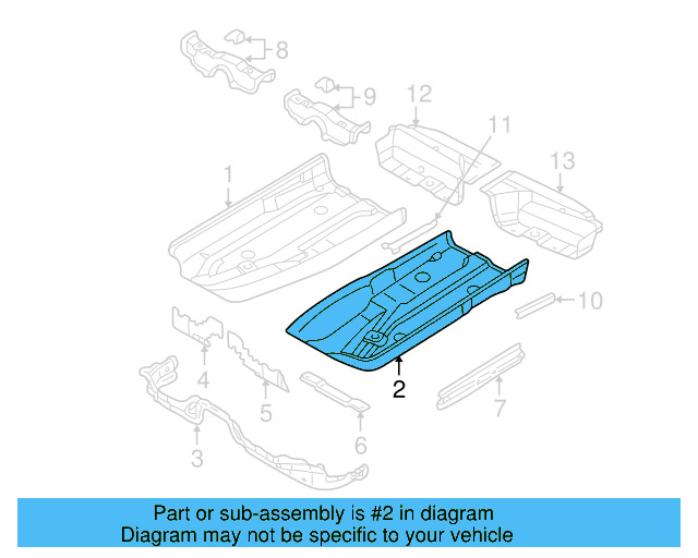 Floor Pan 8E0-803-205 - View 12