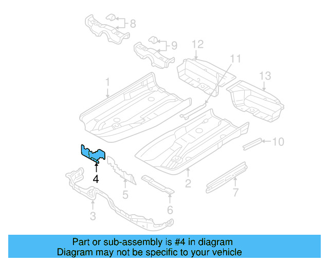 Filler Plate 8D0-805-502-A - View 7