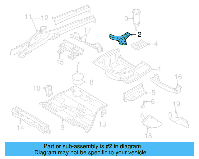 Floor Pan 8E0-803-205 - View 6