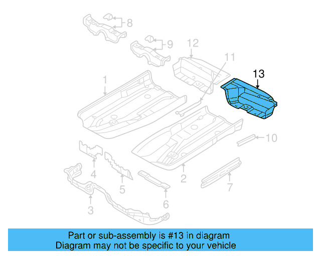 Floor Extension 3B0-802-085-D - View 5