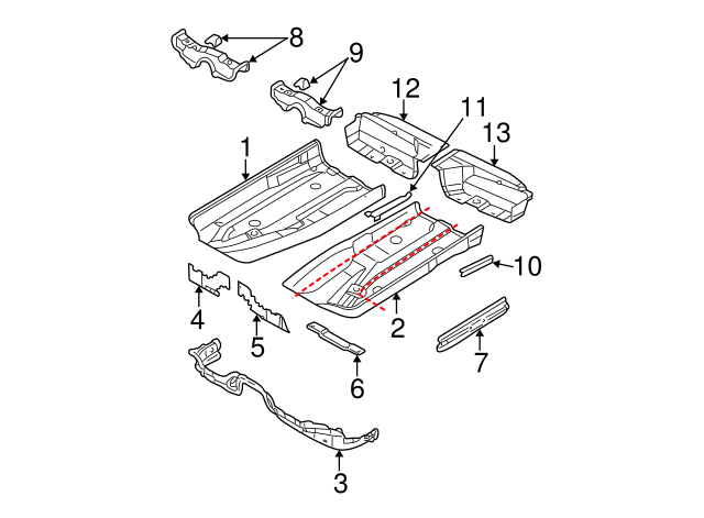 Seat Track 1J0-802-259 - View 32