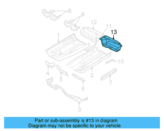 Floor Extension 3B0-802-085-D - View 2