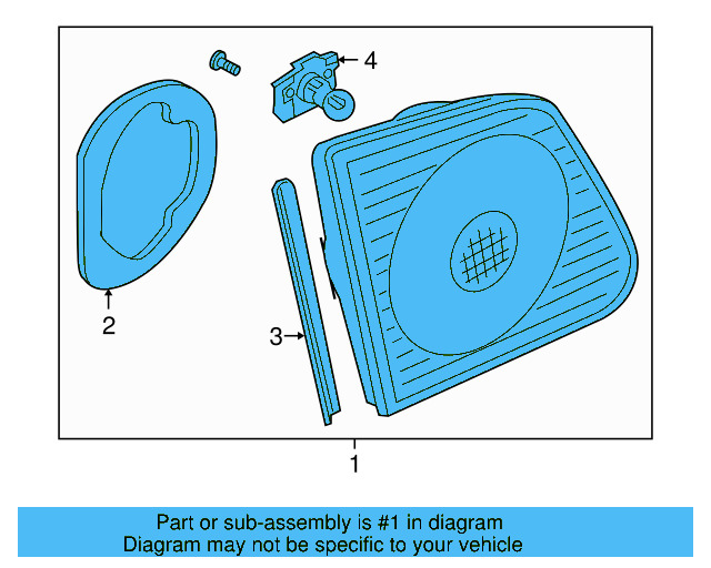 Lamp Assembly 3D0-945-093-A - View 3