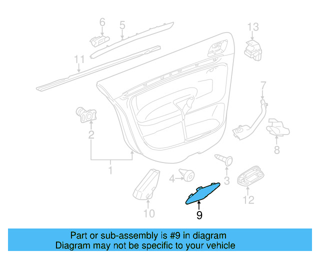 Trim Molding Clip 4A0-853-107 - View 38