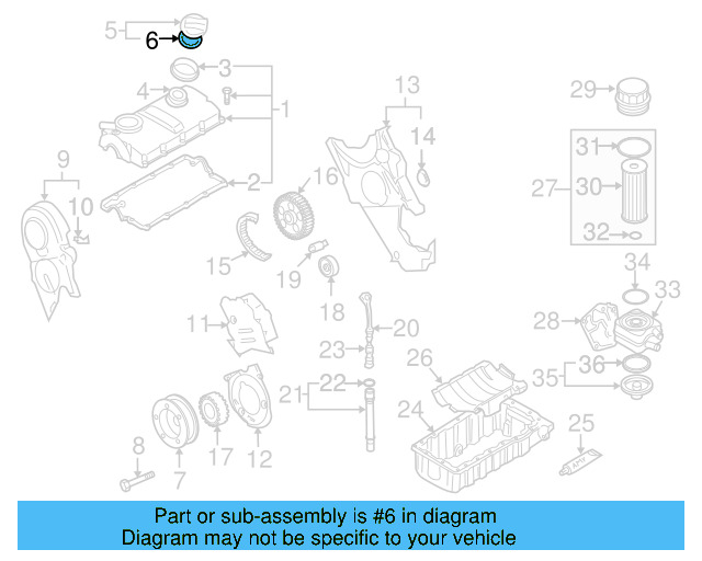 Filler Cap Gasket 06A-103-483-D - View 50