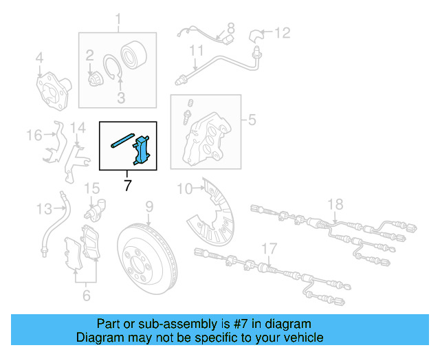 Brake Pads Mount Kit 7L6-698-269-B - View 7