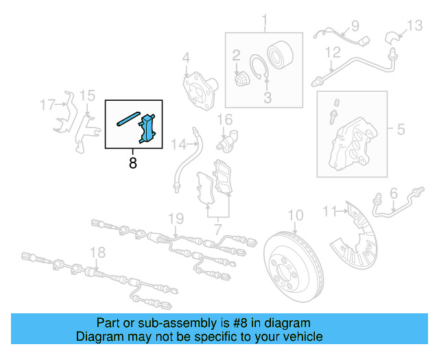 Brake Pads Mount Kit 7L0-698-269-A