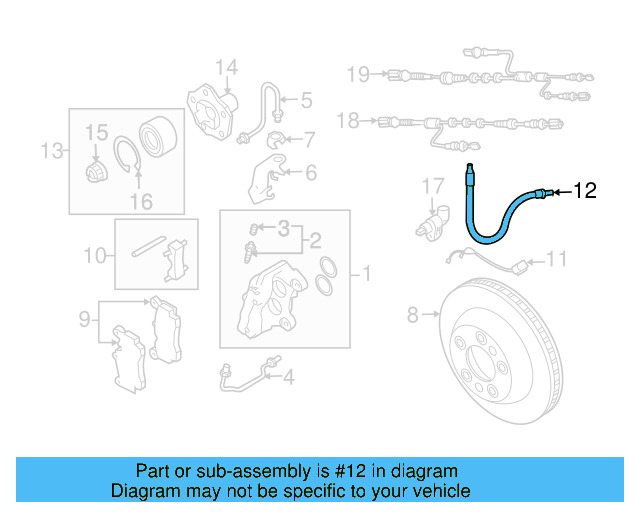 Brake Hydraulic Line Bracket 4D0-611-715-B - View 22