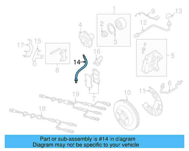 Brake Hose 7P6-611-701 - View 6